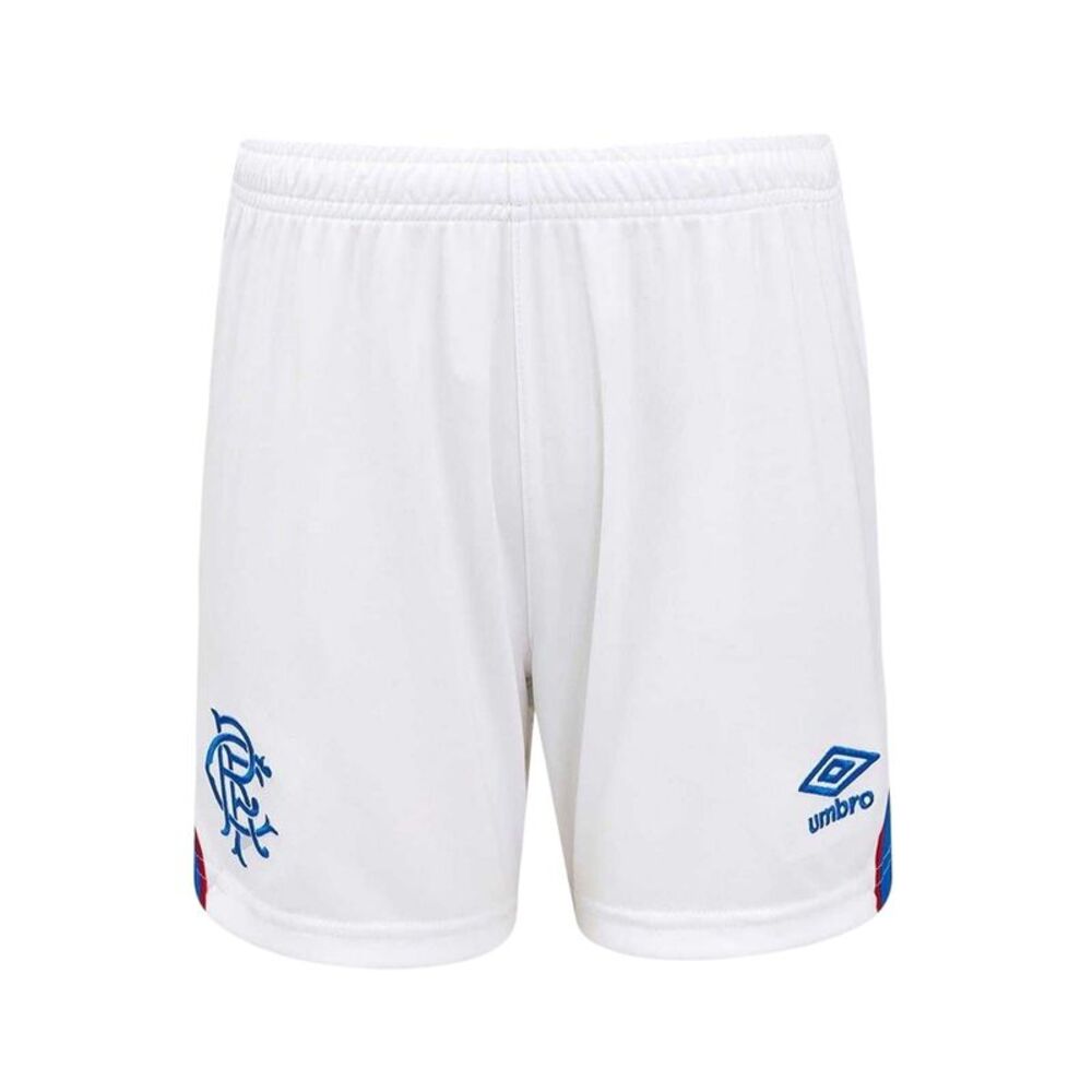 Umbro Unisex Adult 2025/2026 Rangers FC Football Shorts / White/Blue